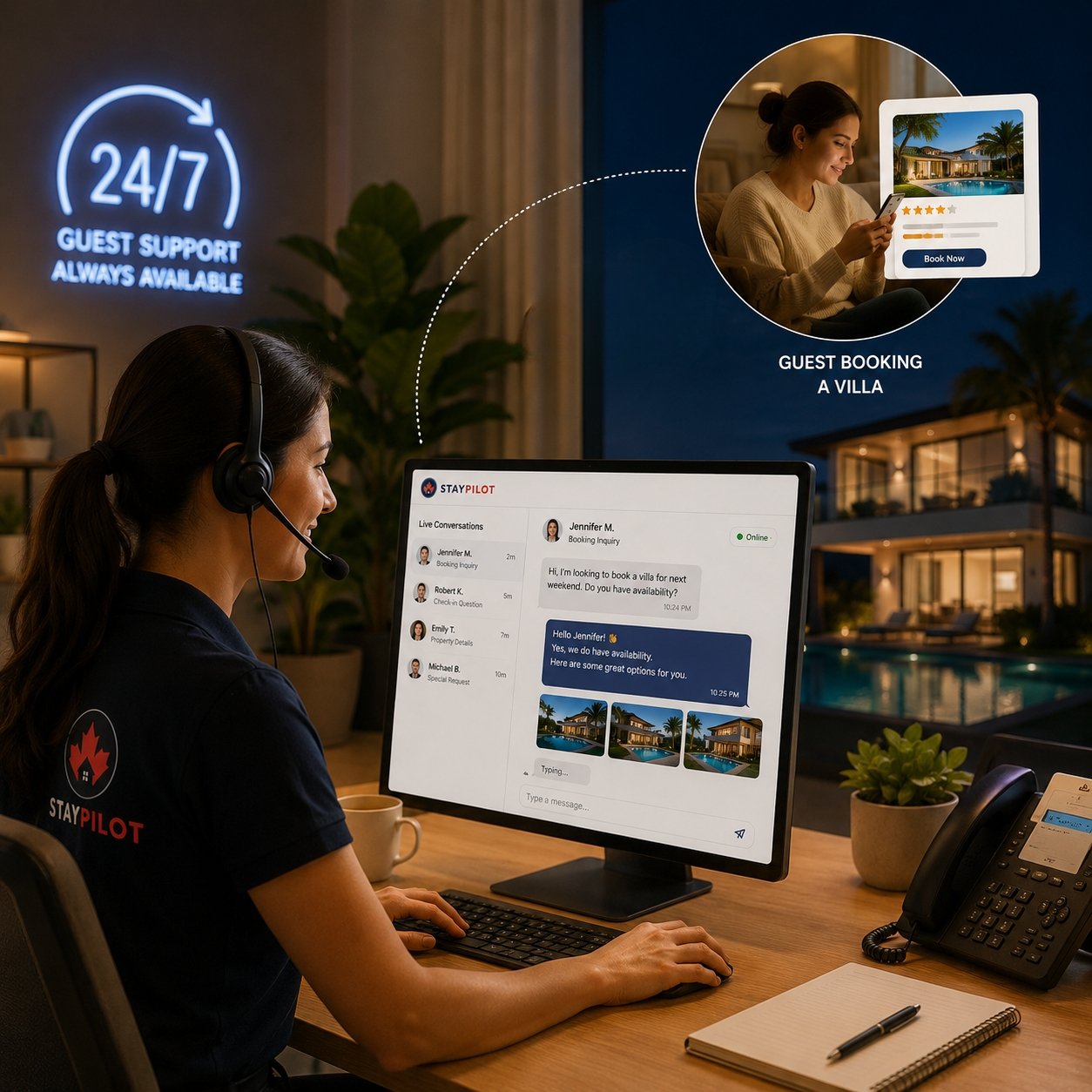 24/7 Guest Communication